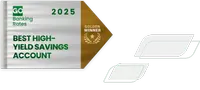 GoBankingRates Best High-Yield Savings Account Gold award badge
