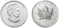 Silver Canadian Maple Leaf coin
