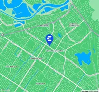 Map indicating location of Fremont Financial Center for Google Maps.