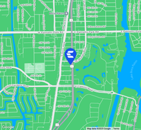 Map indicating location of Boca Raton Financial Center for Google Maps.