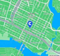 Map indicating location of Oakland Financial Center for Google Maps.