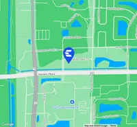 Map indicating location of Daniels Parkway Financial Center for Google Maps.