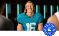 Trevor Lawrence in the locker room