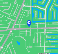 Map indicating location of Fort Lauderdale Financial Center for Google Maps.