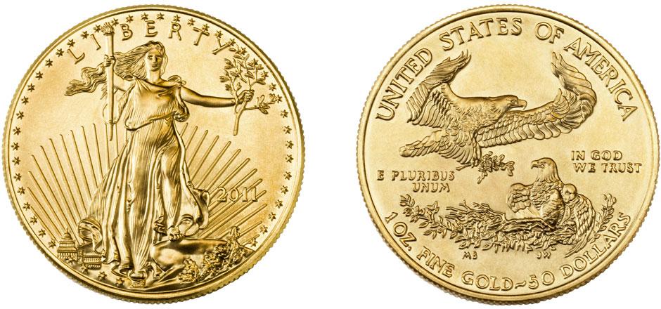 Gold American Eagle coin