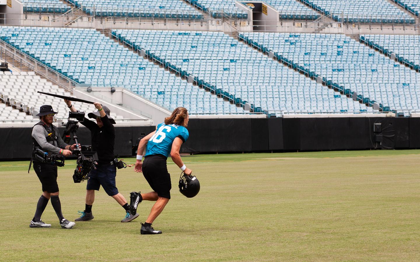 Running on field