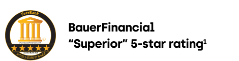 5-Star BauerFinancial Rating with award logo